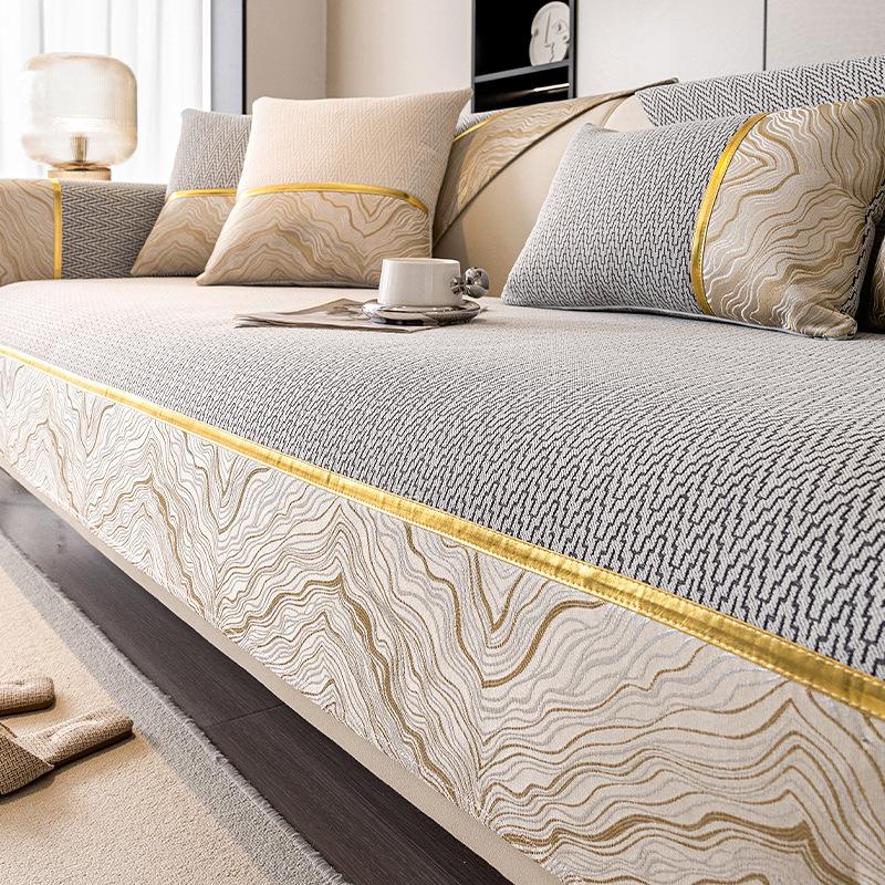 

Подушка для дивана универсальная на все сезоны Новый легкий роскошный чехол для дивана высокого класса Простой нескользящий чехол для дивана Тканевая подушка для сиденья 70*70cm