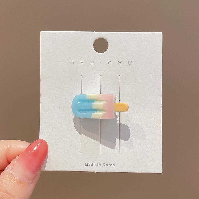 Pink Dopamine Hair Clip: Y2K Seamless Round Hairpin - Cute Small Side Clip for Women’s Bangs