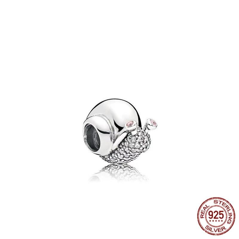 

Паве Морская Черепаха Змея Улитка Птичка Шарм S925 Стерлингового Серебра Животные Бусина DIY Ювелирные Изделия для Женщин Подходит Оригинальный Браслет