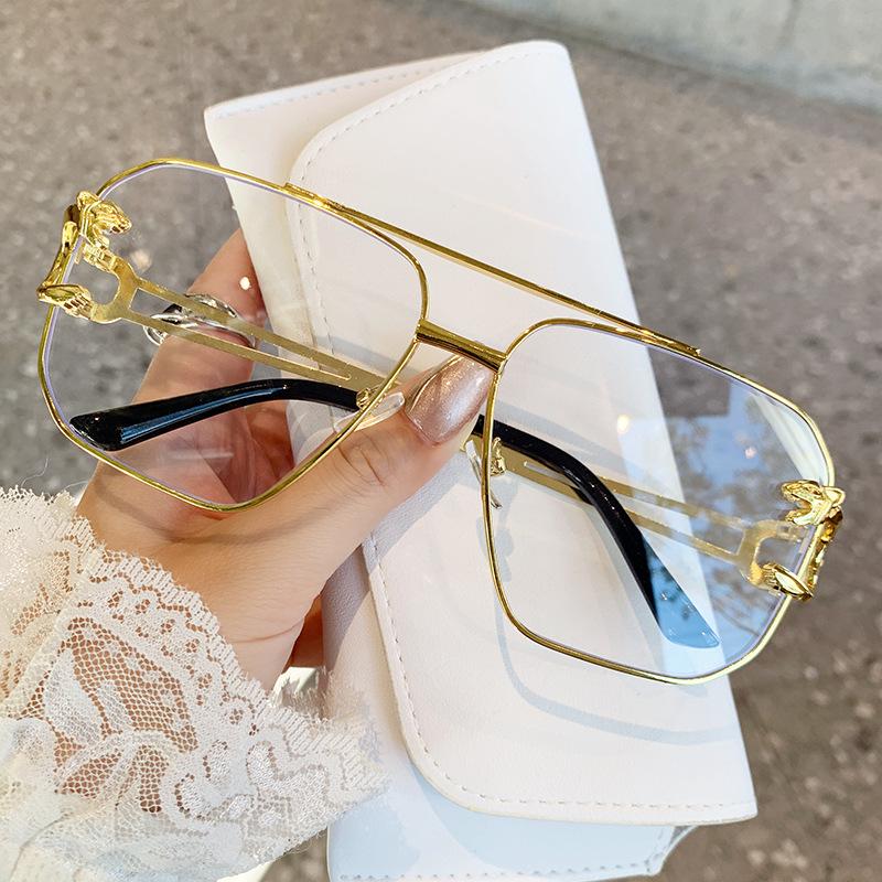 

Многосторонние очки-жабы мужские и женские солнцезащитные очки с солнцезащитой, персонализированные декоративные солнцезащитные очки с леопардовой головой