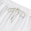 Men's linen trousers four seasons thin section breathable workwear multi-pocket loose casual trend wide-legged trousers