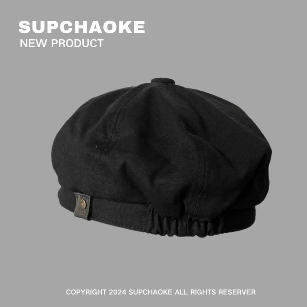 Men's and women's versatile British-style newsboy caps, octagonal hats, trendy baseball caps, and painter's berets