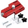 Extended Thin Ripping Jig Aluminum Alloy Metric Inch Woodworking Guide Jig for Table Saw Router Band Saw Miter T Tracks