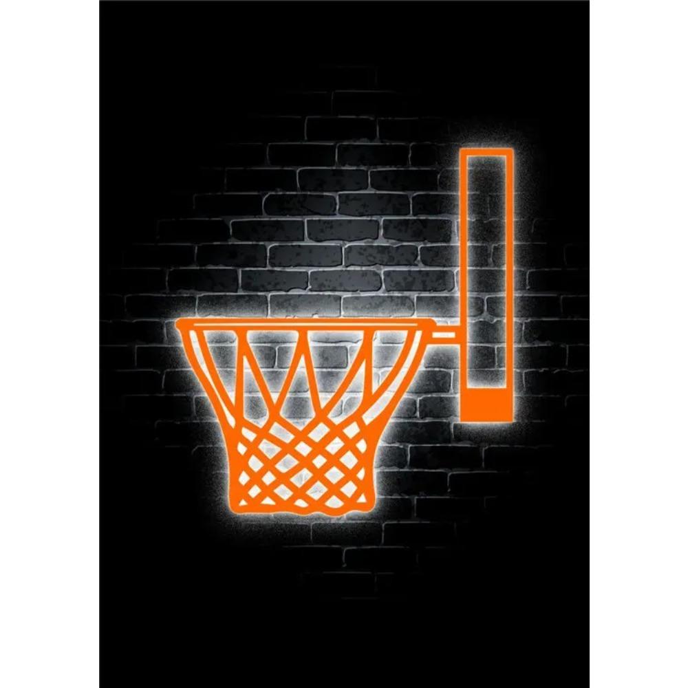 Basketball Posters And Prints Wall Art Neon Light Canvas Painting Modern Murals Teenage Boy Room Decoration Pictures