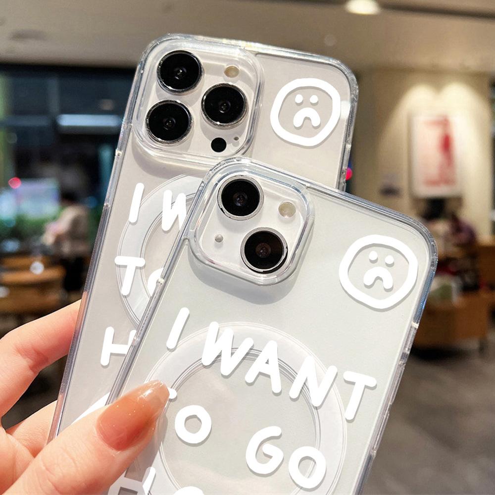 Magnetic Phone Case for iPhone 12 14 16 17 Pro 17 16 15 14 13 12 Pro Max 12 13 14 15 16 High Quality Shockproof Shell Full Protection Cute Style