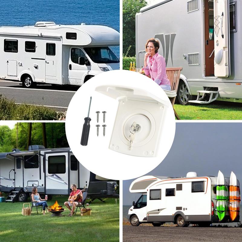 RV Water Inlet Leak-Proof RV Water Fill Inlet Modification Fittings For Garden Watering Motorhome Supply Tank Flushing Trailer