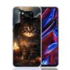 Schwarzes Kätzchen Halloween Kürbis Handyhülle Für Xiaomi Poco F7 Ultra X7 X6 Pro X5 Redmi 15 15C 13 13C 12 12C 10 10A 10C 9 9A 9C 9T