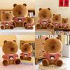 Plush Hoodie Capybara Toy Cute Cartoon Girl Child Sleeping Companion Gift Doll