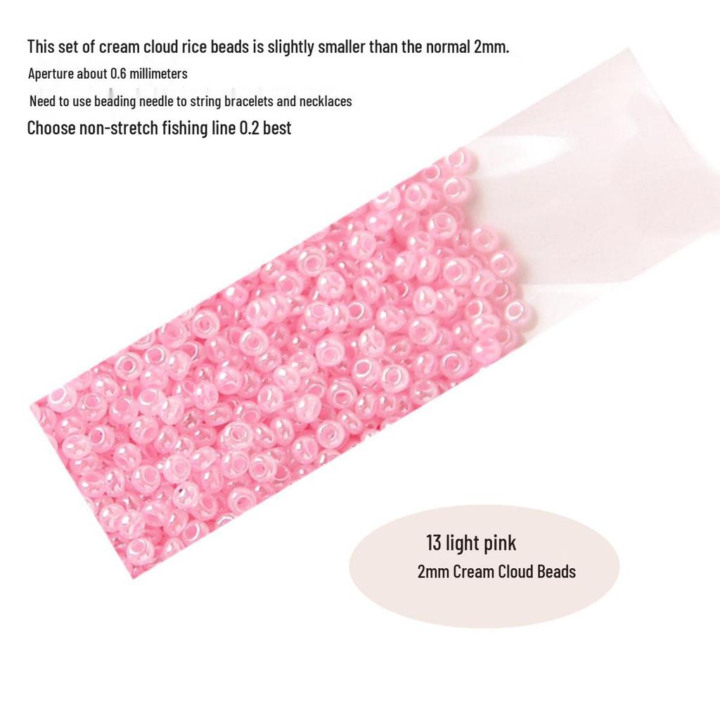 Imported 3A Quality 2mm Creamy Cloud Iridescent Seed Beads for DIY Jewelry Making