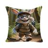 New Easter Cute Bunny Pillow Cover Fashion Simple Home Furnishings Living Room Sofa Cushion