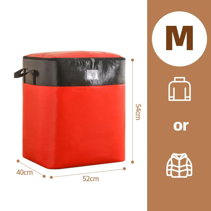 

Сверхвместительный Переезд Упаковка Утолщенная Сумка для хранения Багаж Одежда Отделочная Сумка Водонепроницаемый Артефакт для хранения одеяла M красный