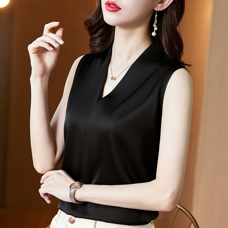 Buy Silk Tank Top Women Satin Office 