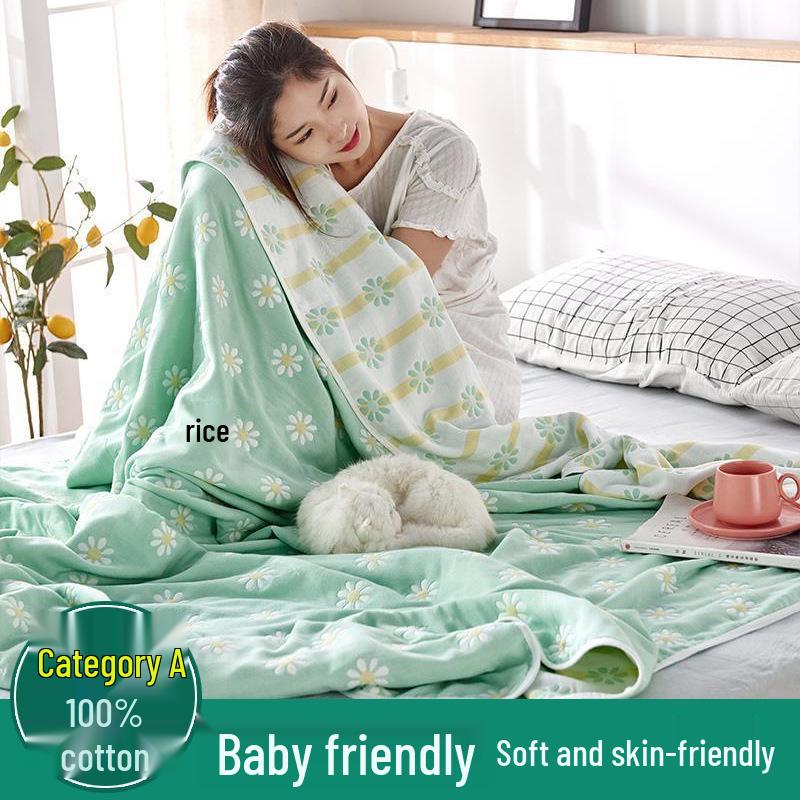 Six-Layer Pure Cotton Gauze Blanket for Summer – Baby Nap & Child's AC Cover, Gift