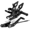FIRECARP Motorcycle Backstep Backstep Kit, Adjustable Foot Pedal, CNC 6061-T6 Aluminum, CBR500R, CB500F, CBR400R, CB400F, 2013-2023 (Black)