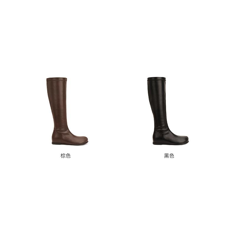 New Spot Small Boots 2025 Autumn and Winter New Thin Internet Celebrity Inner Height Increase Long Tube Knight Boots But