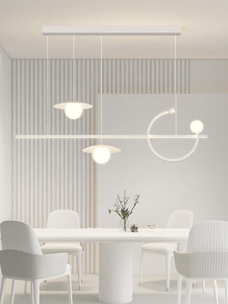 Cream Minimalist Smart Ceiling Light for Living Room - 2022 Popular Style Lighting Fixture Package