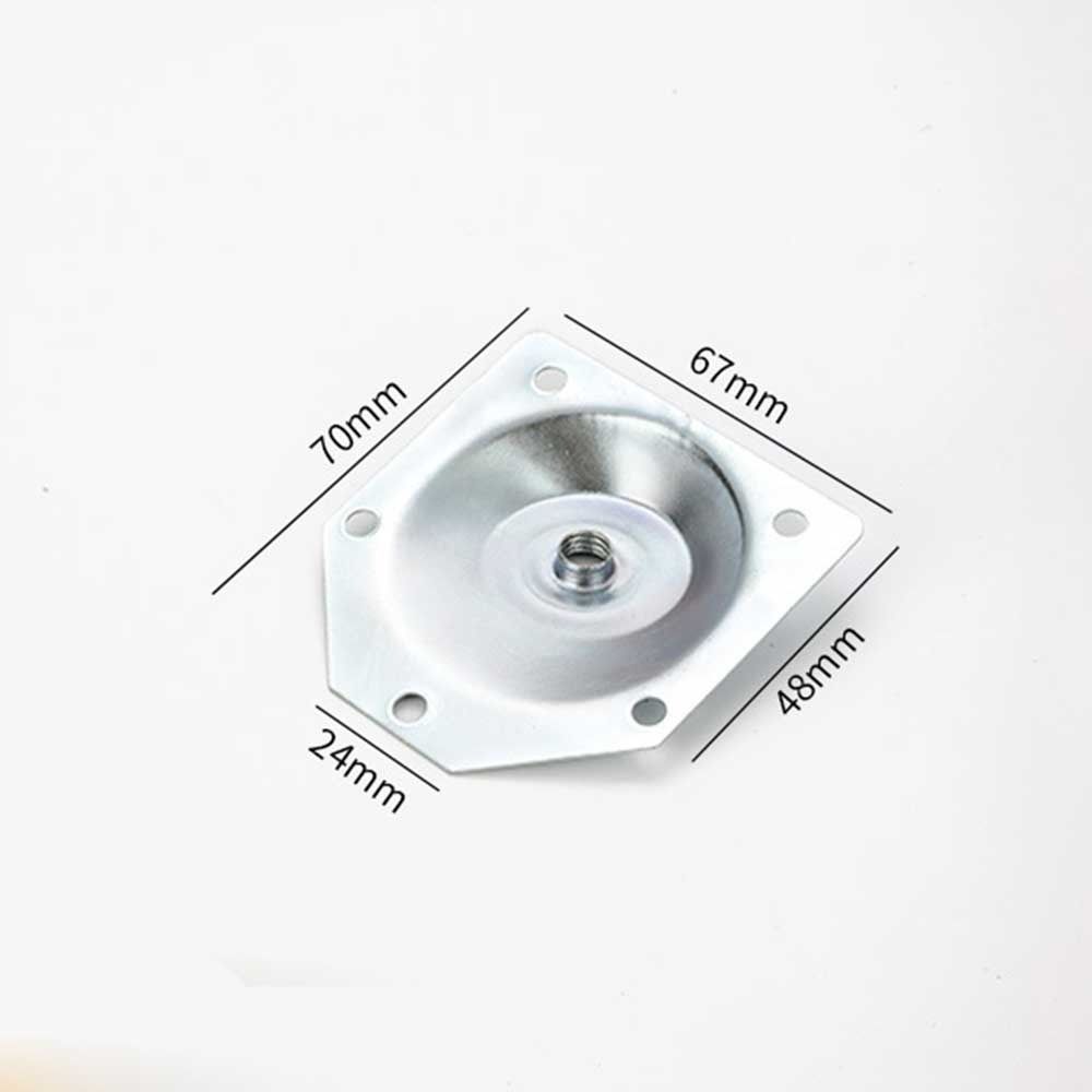 Furniture Chairs Connecting Galvanized Iron Mounting Plates Table Feet Set Legs Fixing Plate