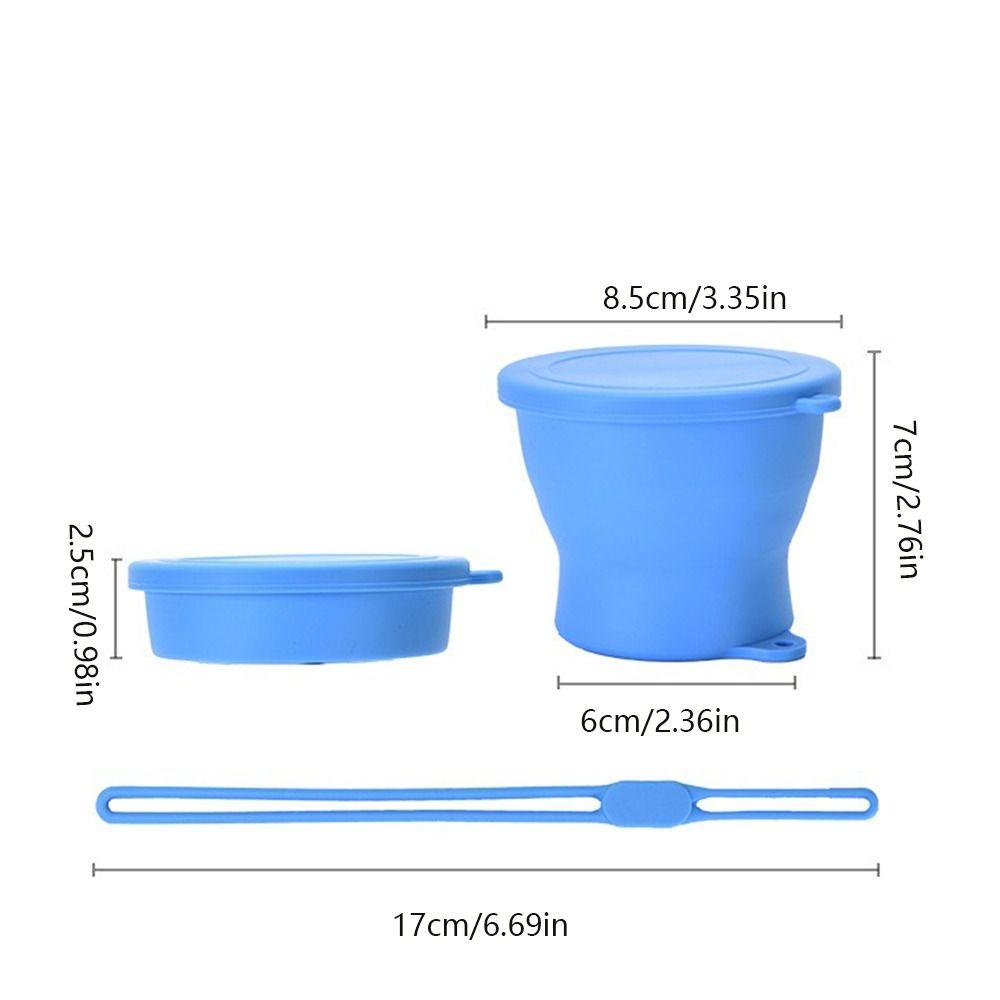 180ml Travel Collapsible Cup Silicone Telescopic Cup Space Saving Folding Water Cup  Camping