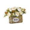 Elegant Artificial Flower Garland Basket Ornament for Wedding Home Decoration Spring Summer Supplies