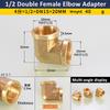 1/8" 1/4" 3/8" 1/2" 3/4" 1" Innengewinde x Außengewinde 90 Grad Messing Winkelstück Rohrfitting Verbinder Kupplung Für Wasser Kraftstoff Kupfer Adapter