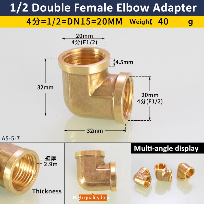 1/8" 1/4" 3/8" 1/2" 3/4" 1" Innengewinde x Außengewinde 90 Grad Messing Winkelstück Rohrfitting Verbinder Kupplung Für Wasser Kraftstoff Kupfer Adapter