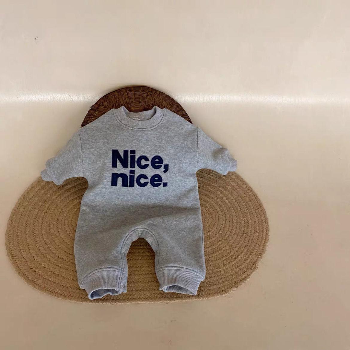 Осенне-зимний мультяшный флисовый ромпер для малышей - Уютный уличный цельный пуловер