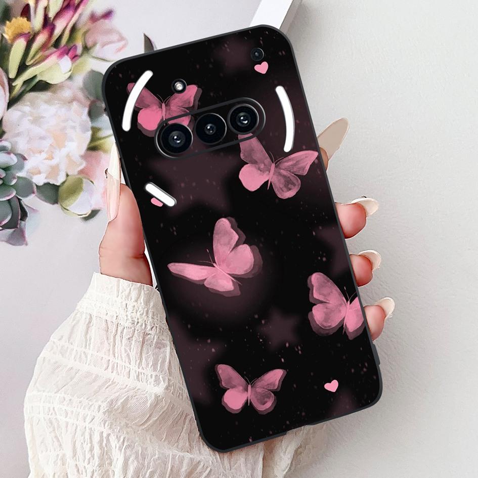 For Nothing Phone 3A 2025 Case A059 Fashion Flower Cats Cartoon Silicone Soft Shockproof Cover For Nothing Phone3A 3A Pro Bumper