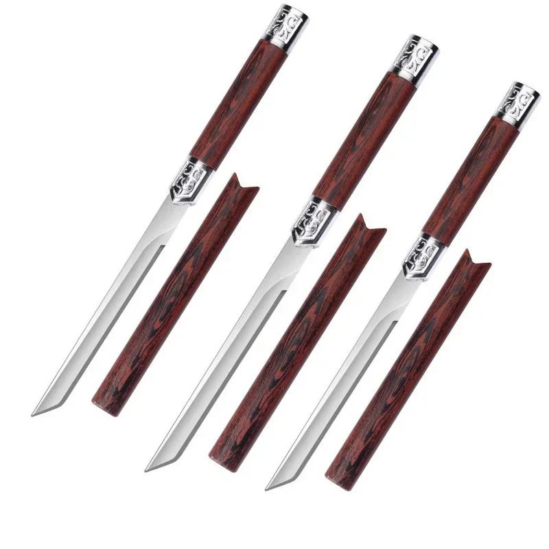 Exquisite Stainless Steel Small Straight Knife Fruit Knife Facas Sushi Household Sharp Portable Magic Pen Hand Meat Knife
