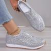 Fashion Shoes for Women 2025 Hot Sale Sequins Women's Vulcanize Shoes Fashion Plus Size Outdoor Slip-Resistant Casual Classic Sneakers