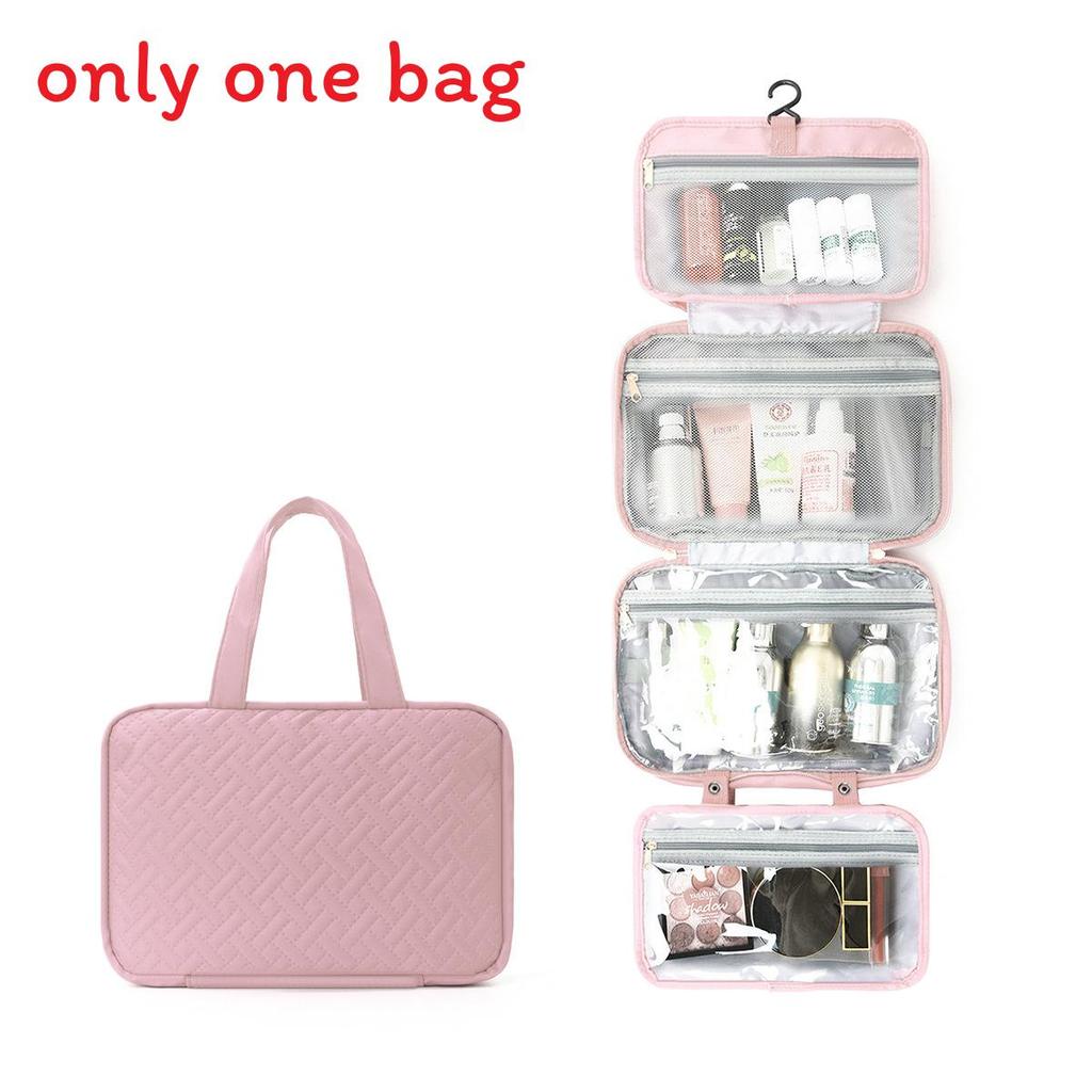 Urban Minimalist Polyester Travel Toiletry Organizer With Multicolor Compartments For Daily Use