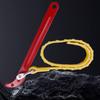 1Pc Non-slip Belt Wrench Oil Filter Removal Wrench Chain Wrench Filter Extractor Adjustable Automotive Filter Removal Tool