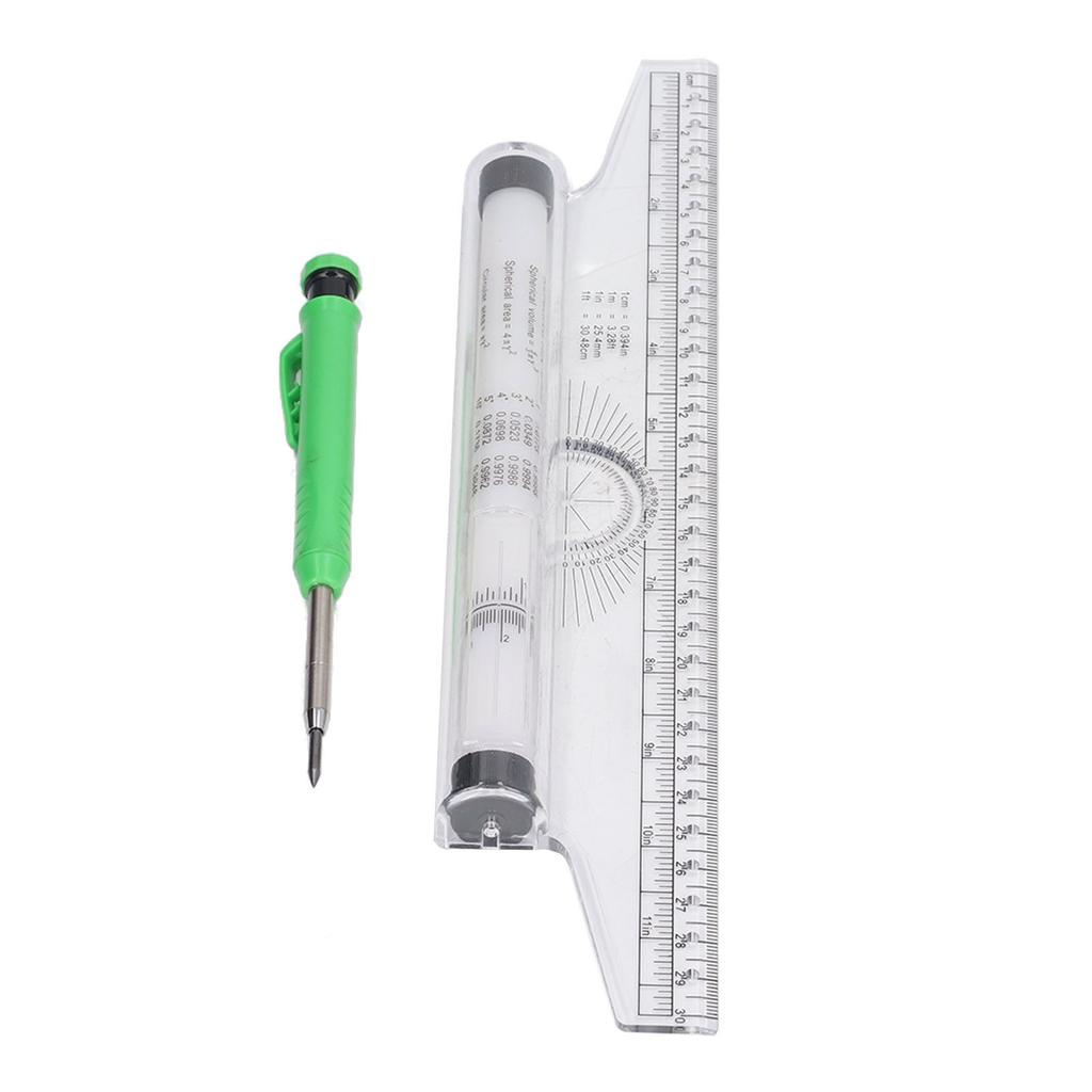 Measuring Rolling Ruler 30cm Various Formulas Horizontal Vertical Parallel Lines Arc Curves Drawing