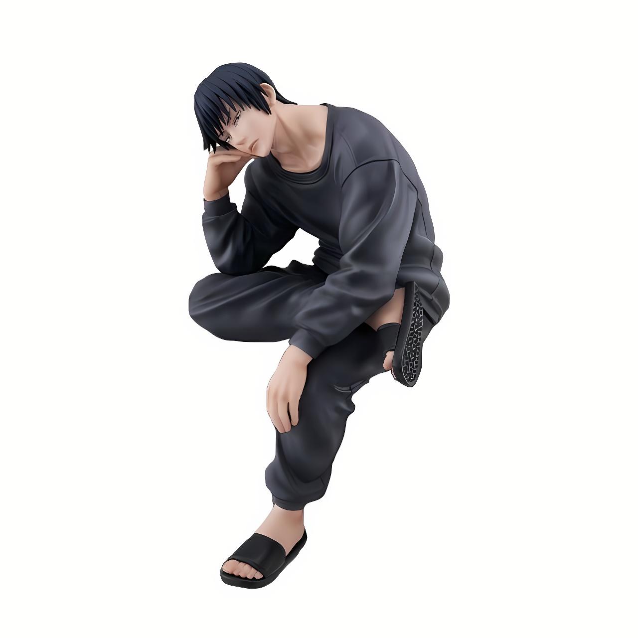 JJK Anime figures Gojo Satoru Geto Suguru figure Fushiguro Toji sitting posture Doll PVC Model Toys Adult Collection Statue gift 14cm