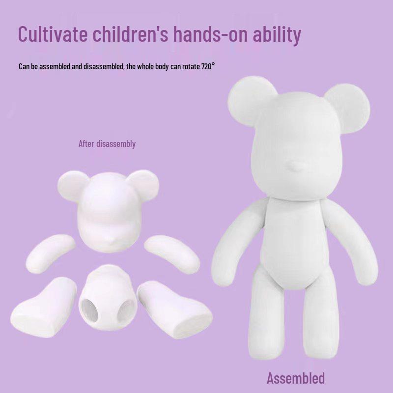 Children's DIY Fluid Bear Vinyl Doll Painting Set