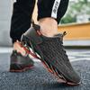 Autumn new fashion running shoes flying woven fish scale blade sports shoes trendy men's shoes