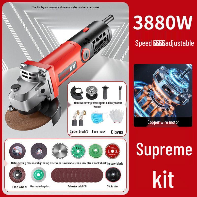 High-Power Multifunctional Angle Grinder and Polisher