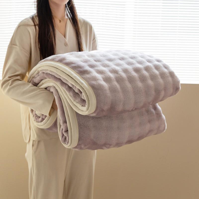 Soft Fleece Blanket Nap Dorm Office Couch All Season Lightweight Cozy Throw