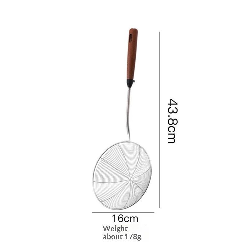 Stainless Steel Turner With Wooden Handle Heat-Resistant Long Handle Soup Ladle Spatula Kitchen Cooking Utensils