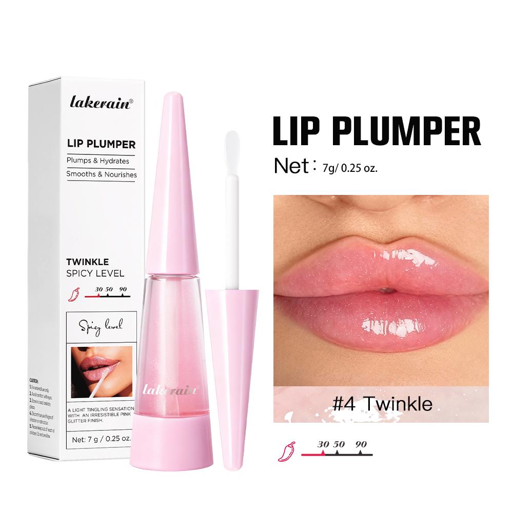 Lipvergroterende Lipolie Directe Vergroter & High-Gloss Gloss Niet-Droog Niet-Vet Langdurig Hydraterende Lipverzorging Vloeibare Make-up white