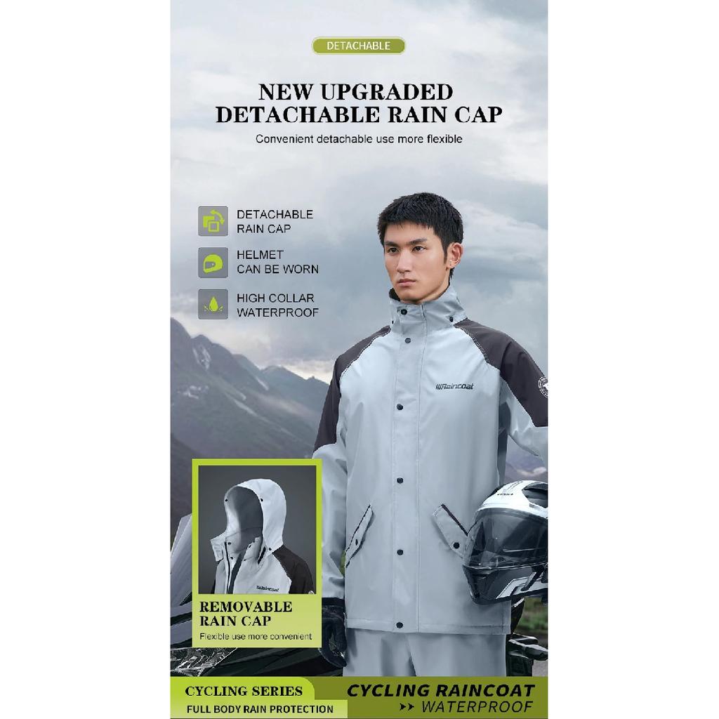 Motorcycle Raincoat Suit Men Outdoor Waterproof Rainwear Reflective Riding Raincoat Raincoat Set Specially Designed for Cycling