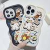 Pouzdra na mobilní telefony pro iPhone 11 13 XR 15 Pro Max 12 14 Pro Max Pouzdro pro iPhone 16 7 Plus 8 Plus XS Max 15 Plus Macaron Cartoon Roztomilé proti pádům Voděodolné