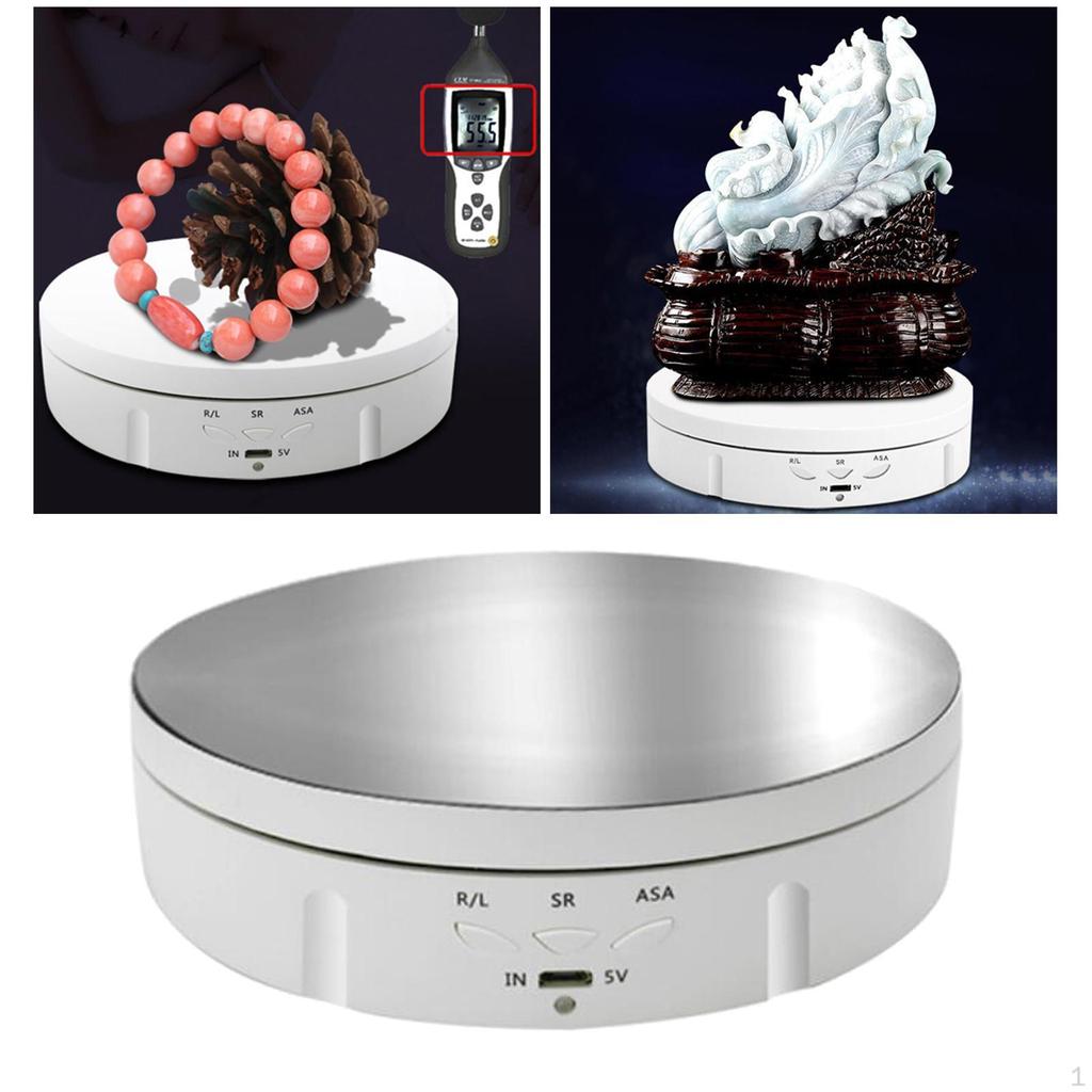 Electric Rotating Display Stand Turntable Jewelry Model Toys Holder base, Bearing weight: 10KG Load