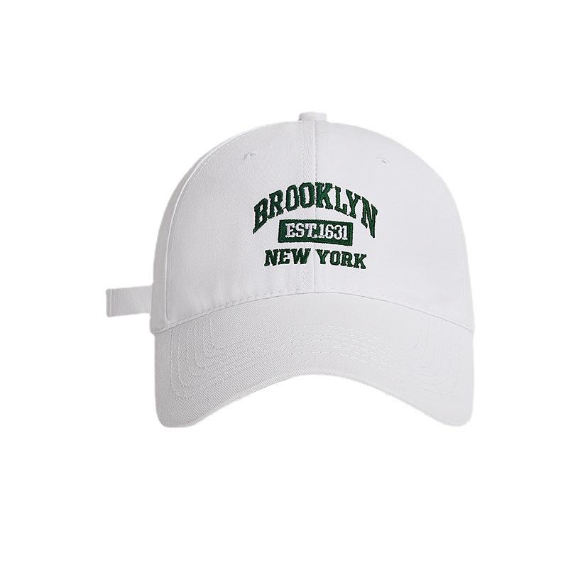 Fashionable and Versatile Letter Embroidered Baseball Cap For Women In Spring and Summer Korean Style Adjustable Duckbill Cap