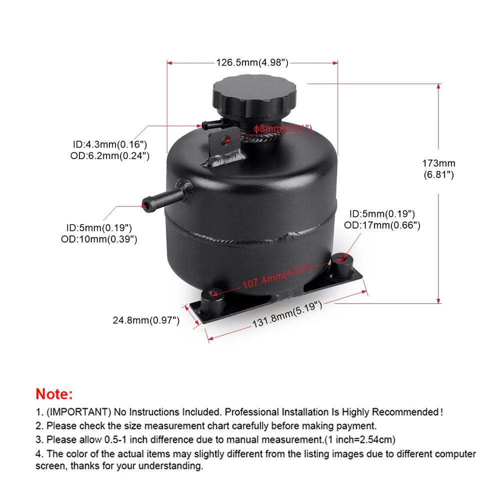 Coolant Header Expansion Overflow Water Tank Cap Reservoir Can Car Accessories For 02-08 BMW Mini Cooper S R52 R53