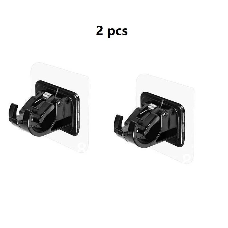 

2pcs Curtain Rod Hook Punching-free Curtain Rod Rack Household Wall-mounted Bracket Clip Door Curtain Telescopic Curtain Hooks