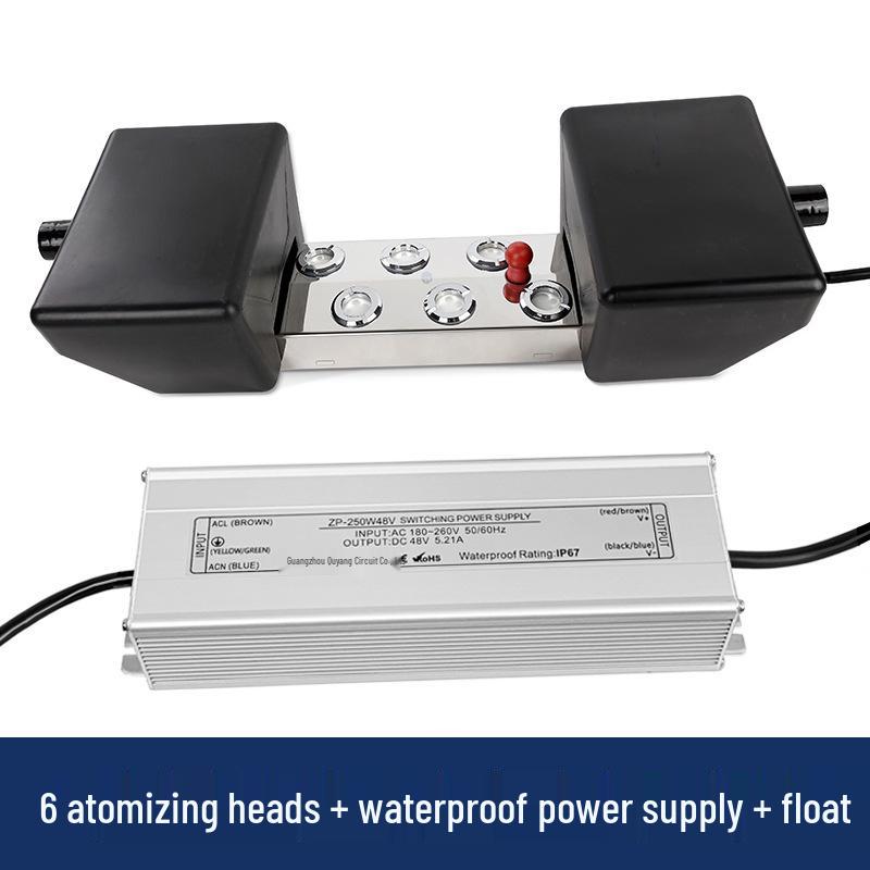 Ultrasonic Ten-Head Atomizer Humidifier: High-Volume Mist Plate for Water Features and Fogging