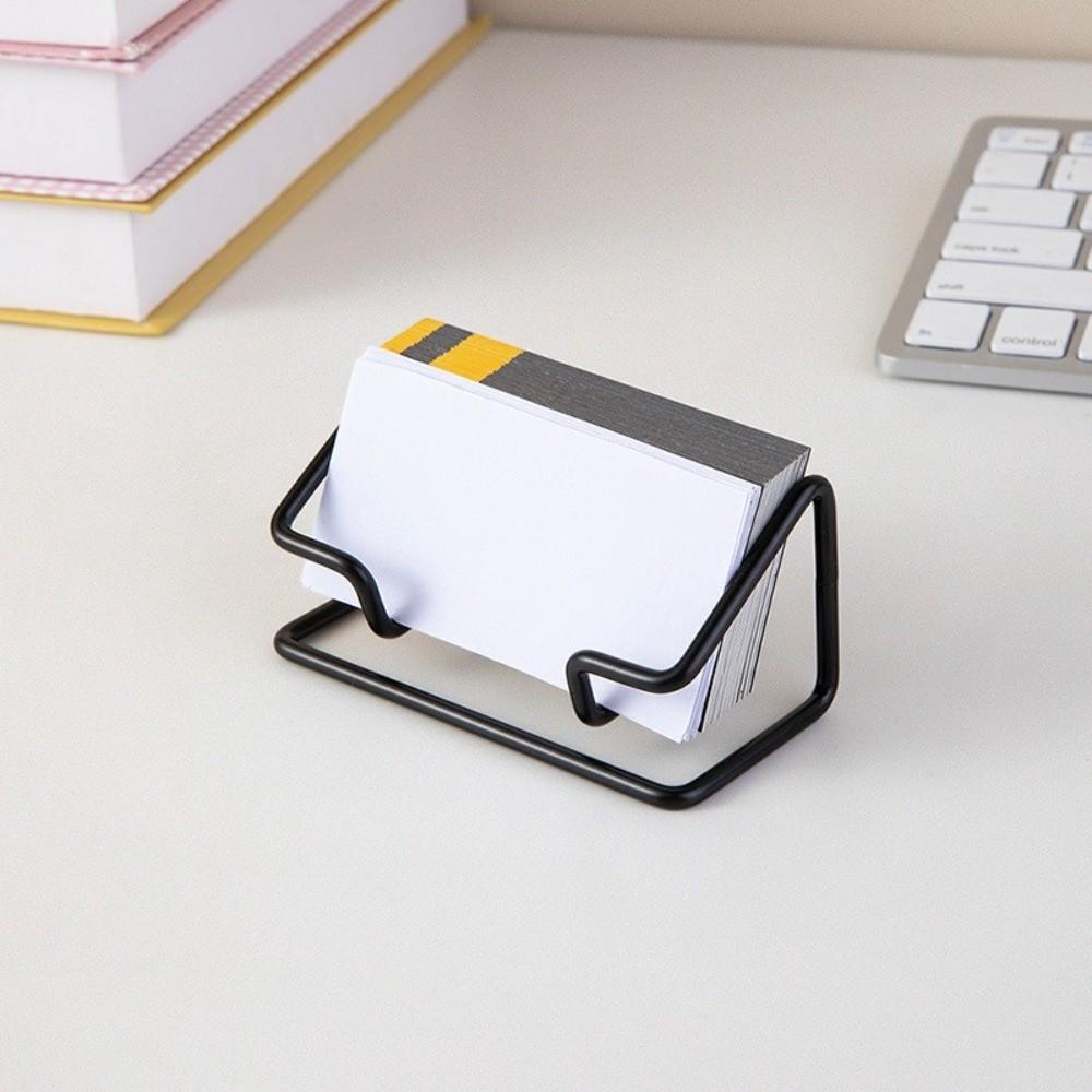 Metal Name Card Stand Minimalist Card Display Stand Simple Business Card Holder  Hotel Reception