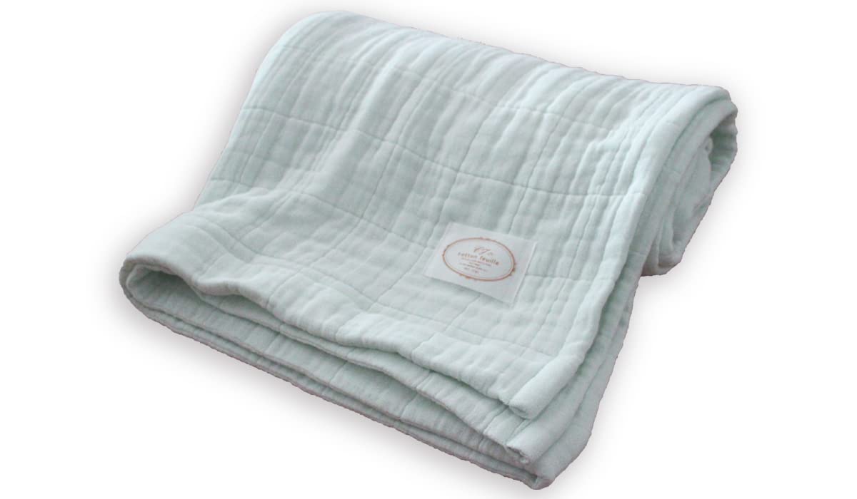 

Cotton Feuille gauze [9-ply blanket] (Kids/Mint Green)