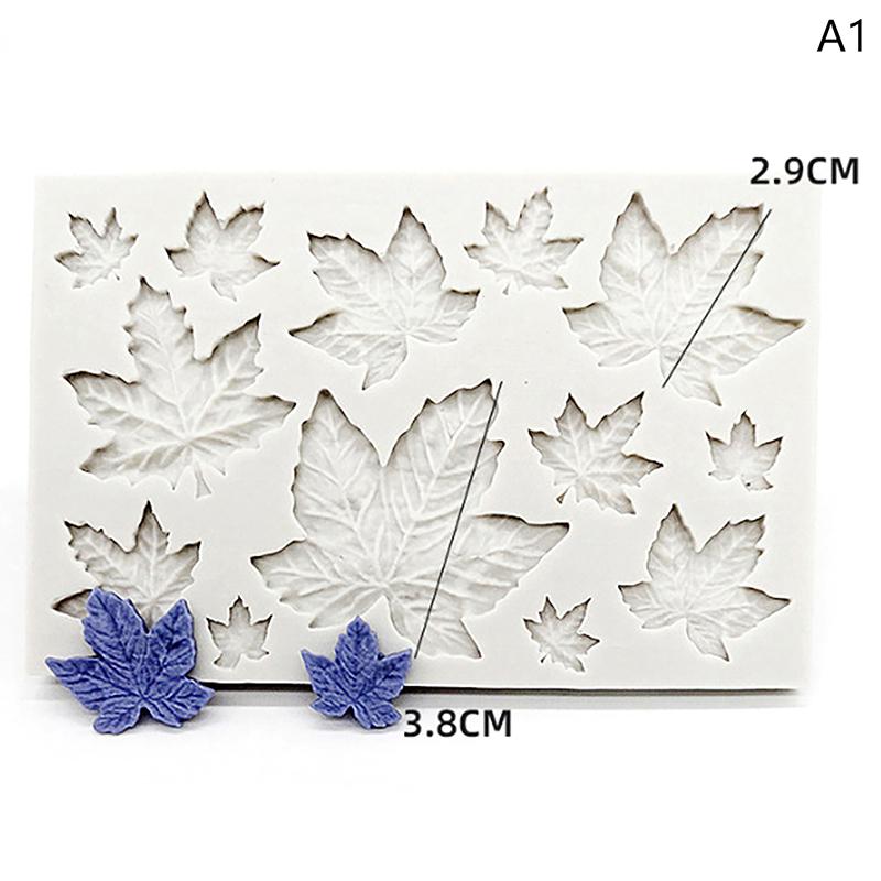 3D Mini Rose Flower Leafs Silicone Mold DIY Fondant Chocolate Sugarcraft Cake Decor Baking Tools Confectionery Clay Resin Mould