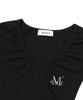 Mucent Maubert V-Neck Shirred Short Sleeve T-Shirt (4 Colors)